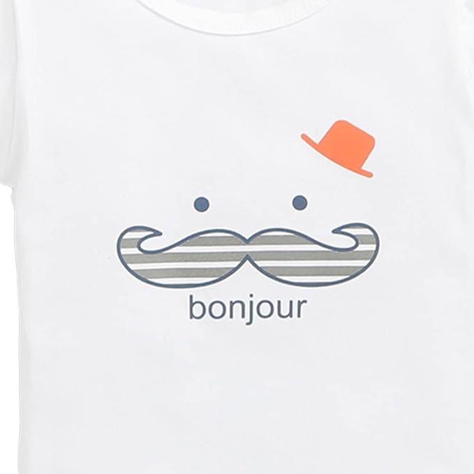 Hopscotch Boys Cotton Blend Graphic Print Clothing Sets - Image 5