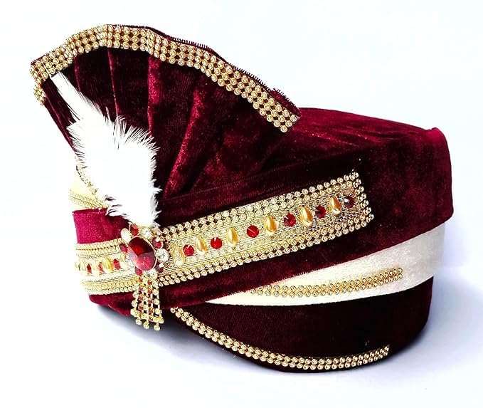 BSSAFA Dulha/Bridegroom/Wedding Pagdi/Safa/Turban/Sehra for Men - Image 5