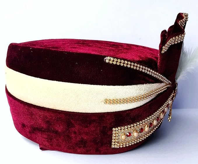 BSSAFA Dulha/Bridegroom/Wedding Pagdi/Safa/Turban/Sehra for Men - Image 3