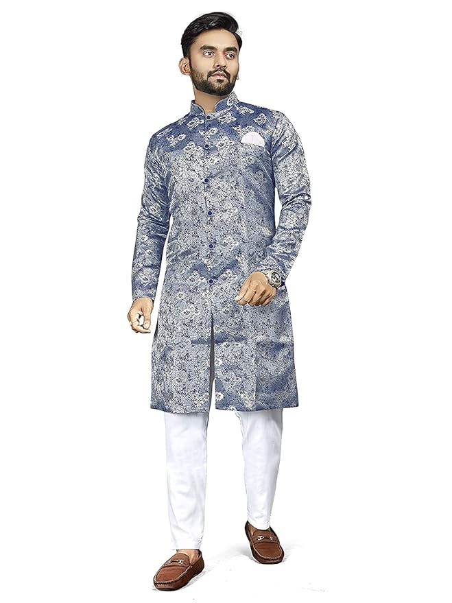 N.B.F Fashion Mens Ethnic Wear Wedding Indo Western Dreess Set