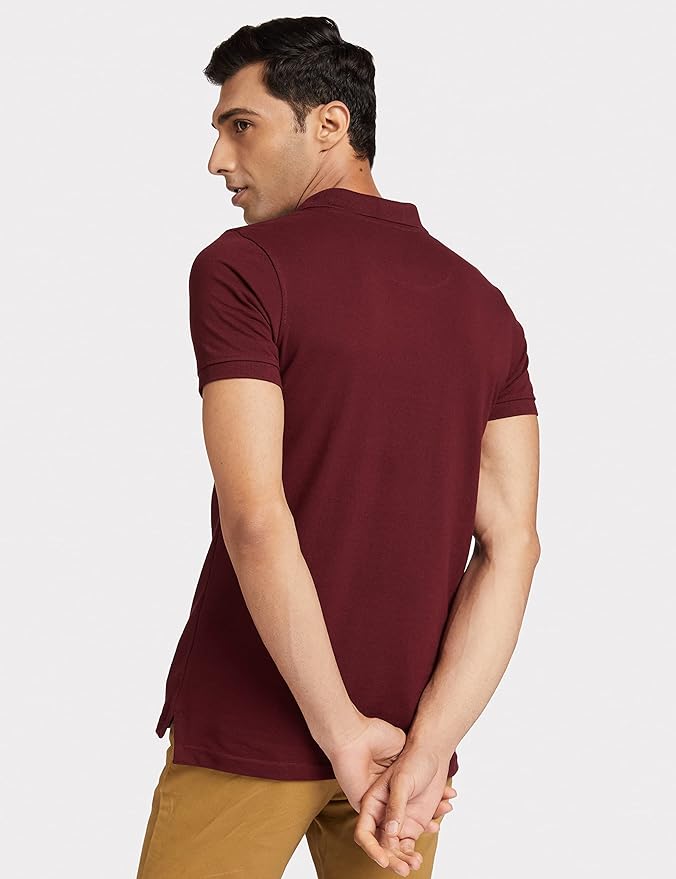 Symbol Men's Solid Cotton Rich Polo T Shirt | Collar Tshirts | Half Sleeves | Plain-Regular Fit - Image 7
