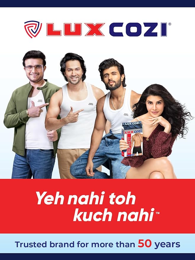 Lux Cozi Men's White Round Neck Sleeveless Cotton Vest (Pack of 3) - Image 4