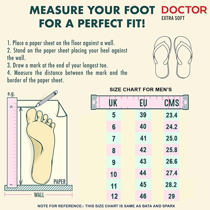 DOCTOR EXTRA SOFT Slipper Care Orthopaedic and Diabetic Super Fit Comfort Doctor Slipper, Dr. Slipper, Flip-Flop, Cushion, Slides and House Slipper for Men's and boys ULTRA SOFT D-28 - Image 2