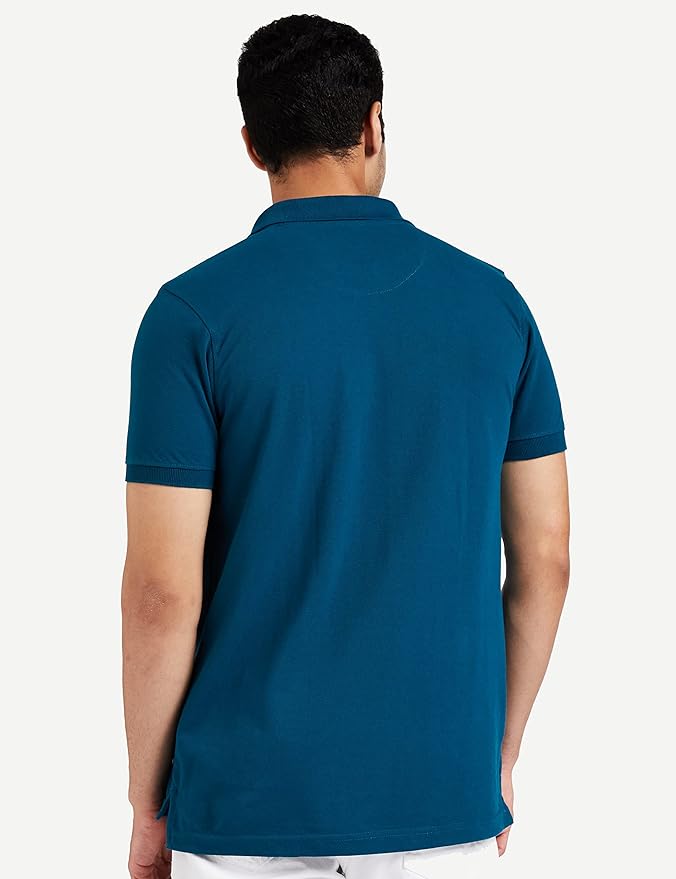 Symbol Men's Solid Cotton Rich Polo T Shirt | Collar Tshirts | Half Sleeves | Plain-Regular Fit (Available in Plus Size) - Image 2
