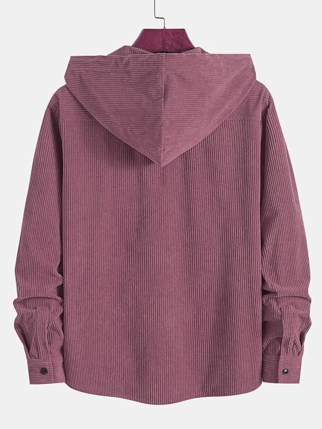 IndoPrimo Casual Shirt for Men || Shirt for Men || Men Stylish Shirt || Hoodie Shirt Men || Corduroy Shirt Men - Image 3