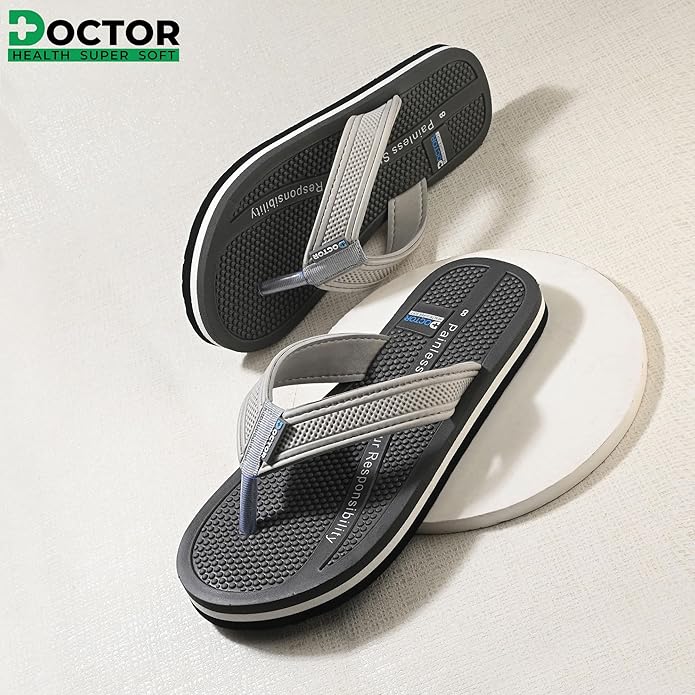 DOCTOR HEALTH SUPER SOFT Men's Acupressure Slippers | Flip-Flops | Men's & Boy's Slippers | Comfortable & Lightweight | Soft Foot Massager | All Day Wear Acupressure Slipper - Image 3