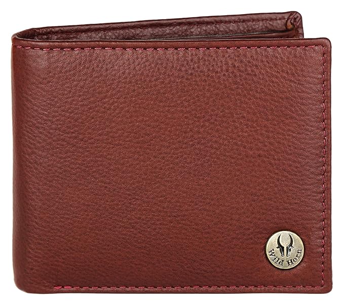 WildHorn RFID Protected Leather Wallet for Men, Brown - Image 5
