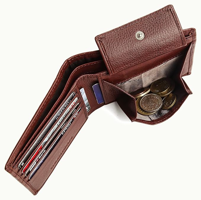 WildHorn RFID Protected Leather Wallet for Men, Brown - Image 2