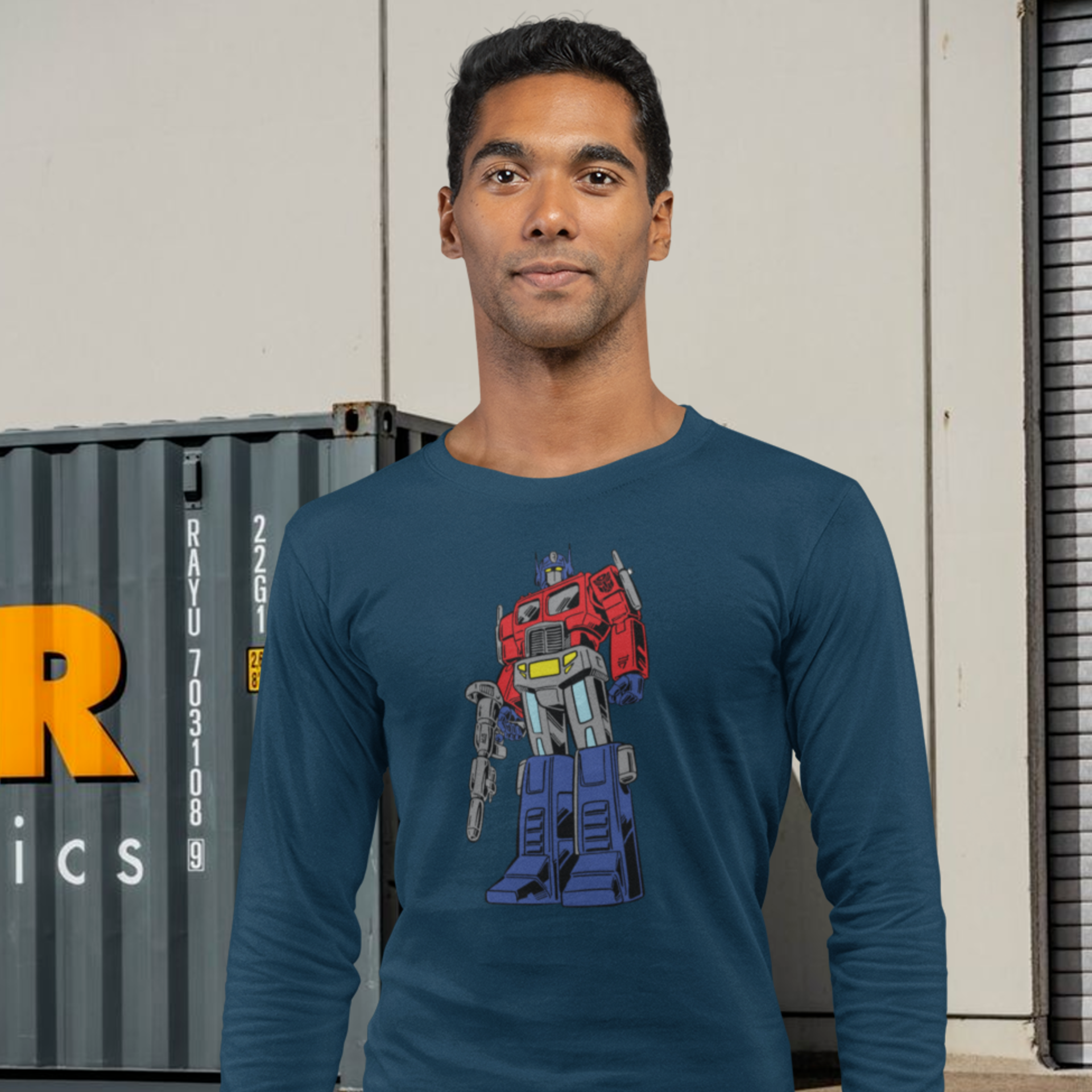 Men Optimus prime graphic printed full sleeve T-Shirt - Image 4