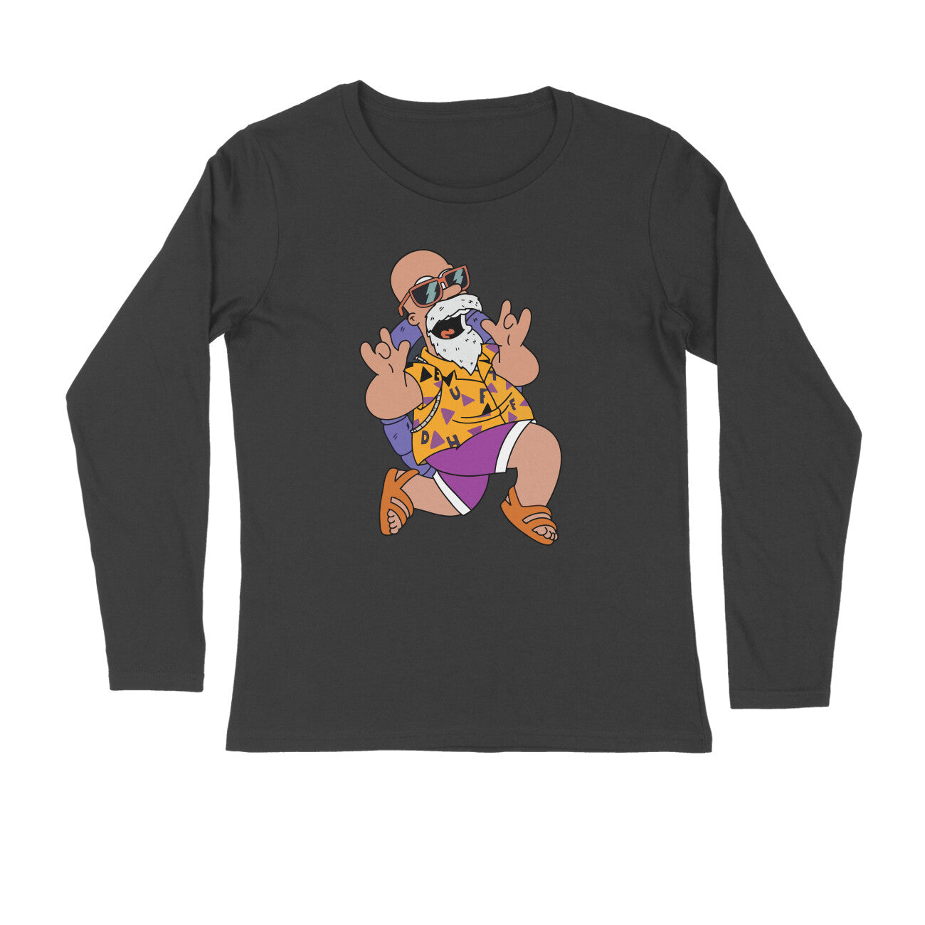 Men Master roshi graphic printed full sleeve T-shirt - Image 5