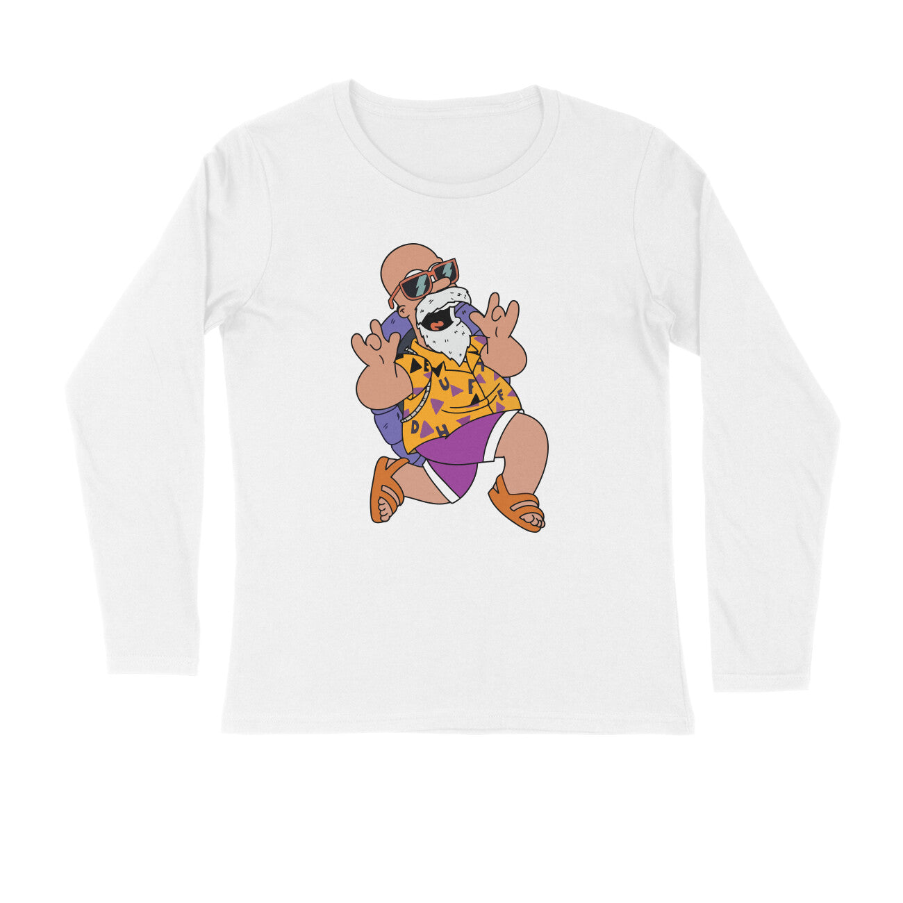 Men Master roshi graphic printed full sleeve T-shirt - Image 6