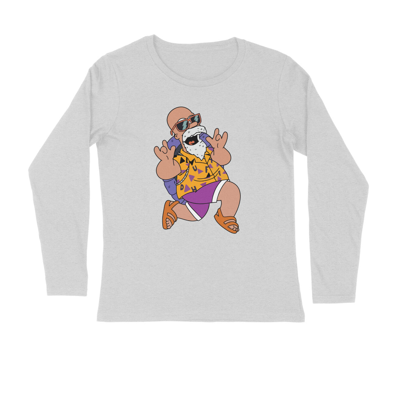 Men Master roshi graphic printed full sleeve T-shirt - Image 7